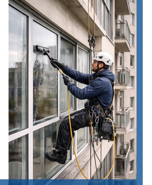 Мойка балконного остекления в Новокузнецке от 3596 р. | ВЫСОТНИК-Нвк