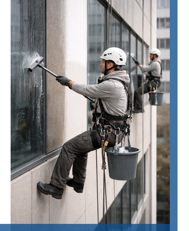 Мойка фасадов зданий в Новокузнецке под ключ от 360 р. | ВЫСОТНИК-Нвк