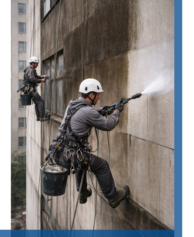 Очистка фасада от копоти в Новокузнецке от 257 р. | ВЫСОТНИК-Нвк