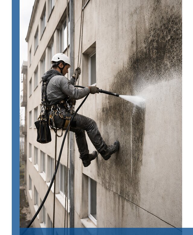 Профессиональная очистка фасадов от плесени в Новокузнецке