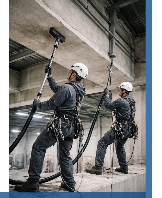 Обеспыливание потолочных конструкций в Новокузнецке от 257 р. |ВЫСОТНИК-Нвк