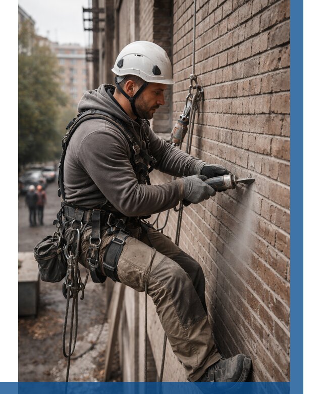 Расшивка кирпичных швов в Новокузнецке от 616 р. | ВЫСОТНИК-Нвк