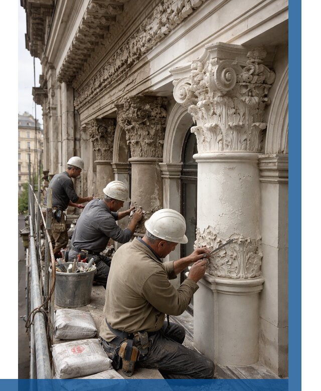 Реставрация фасадной лепнины в Новокузнецке от 2569 р. | ВЫСОТНИК-Нвк