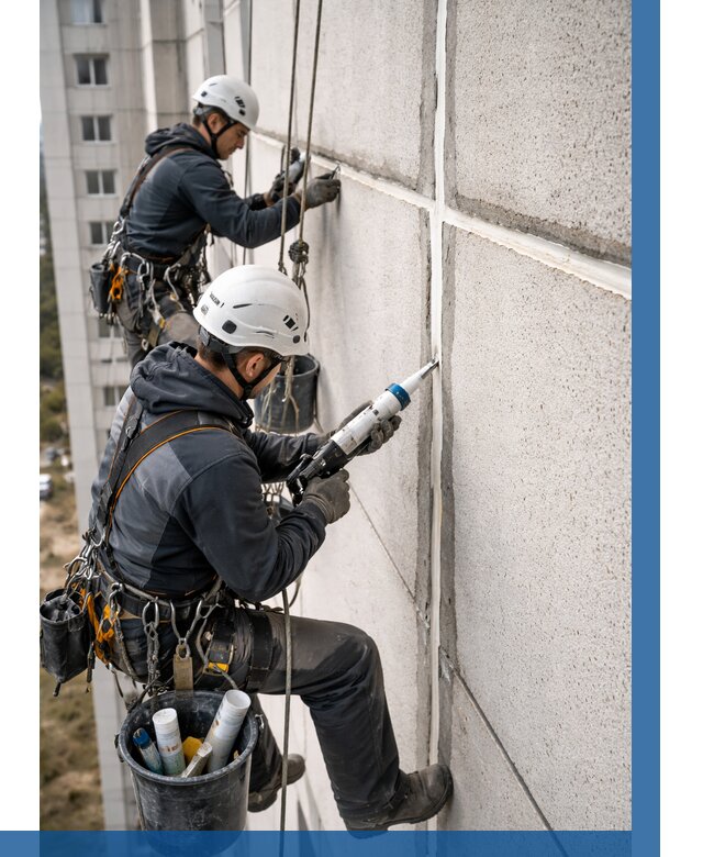 Герметизация межпанельных швов в Новокузнецке от 719 р. | ВЫСОТНИК-Нвк