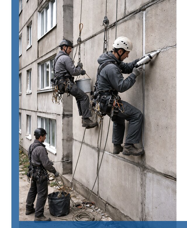 Герметизация межпанельных швов в Новокузнецке с гарантией герметичности