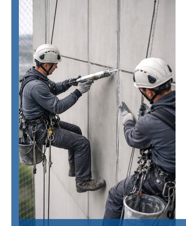 Первичная герметизация швов фасадов и кровель в Новокузнецке