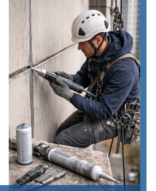 Вторичная герметизация швов в Новокузнецке от 462 р. | ВЫСОТНИК-Нвк