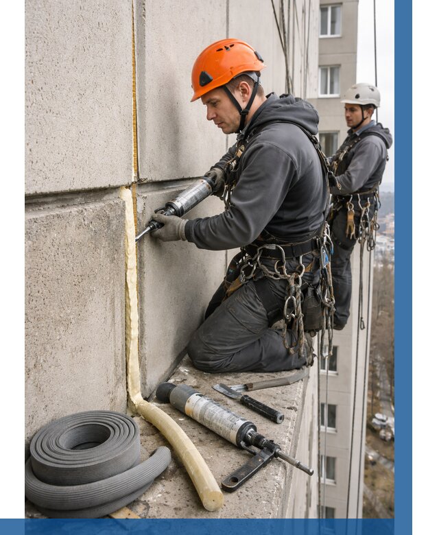 Теплый шов межпанельные швы в Новокузнецке от 719 р. | ВЫСОТНИК-Нвк