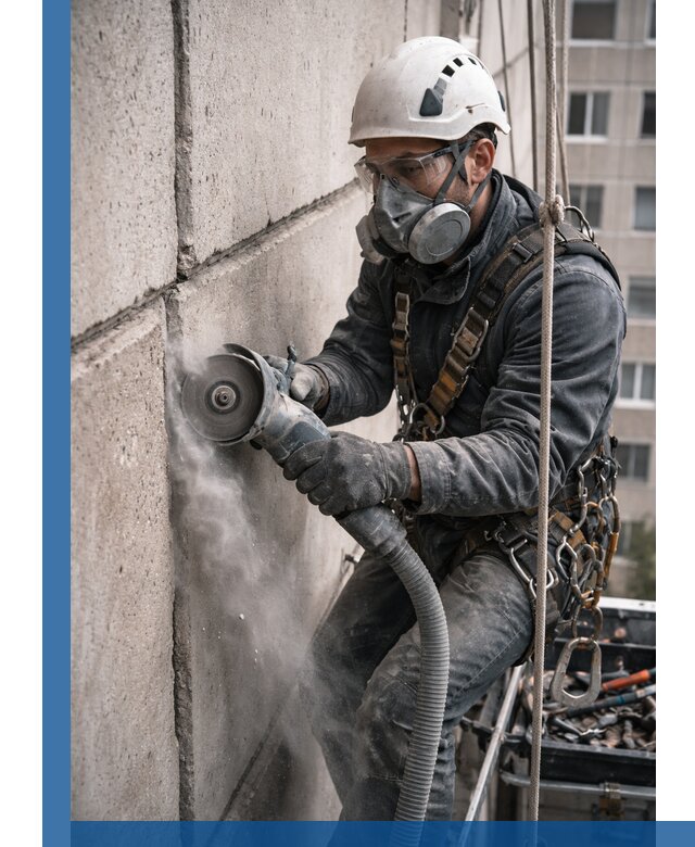 Штробление межпанельных швов в Новокузнецке качественно и быстро