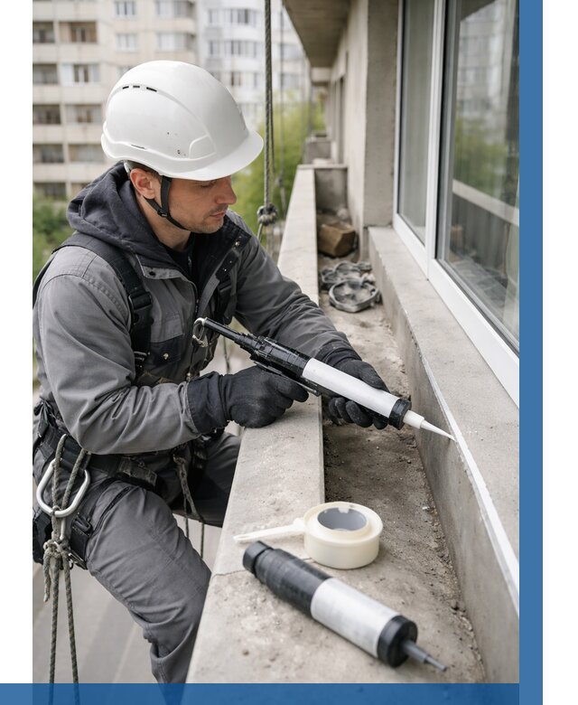 Герметизация швов лоджии в Новокузнецке от 4623 р. | ВЫСОТНИК-Нвк