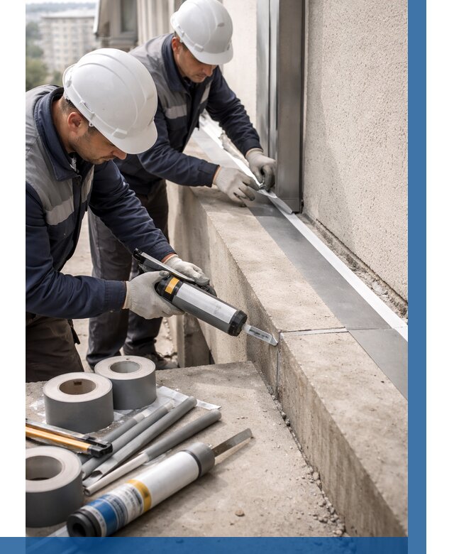 Герметизация примыкания балкона в Новокузнецке от 4623 р. | ВЫСОТНИК-Нвк