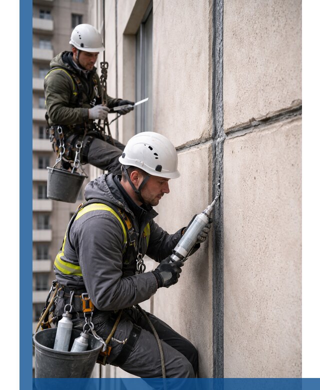 Герметизация деформационных швов фасада в Новокузнецке качественно