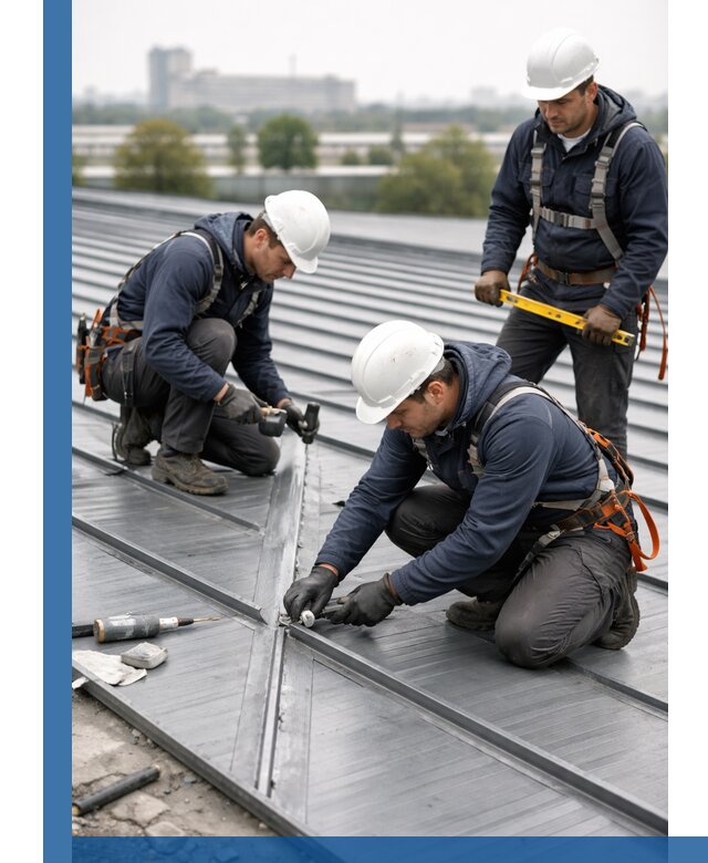 Ремонт фальцевой кровли в Новокузнецке срочно и качественно