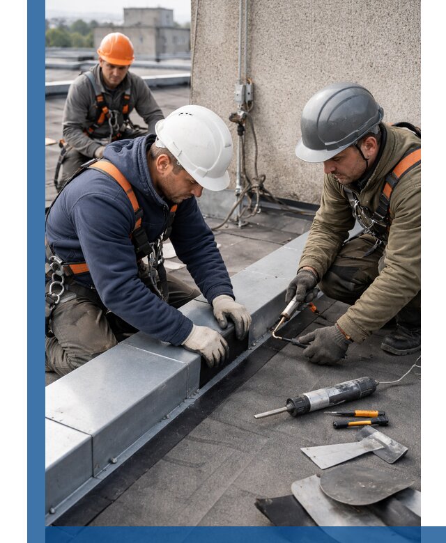 Ремонт кровельных примыканий в Новокузнецке профессионально