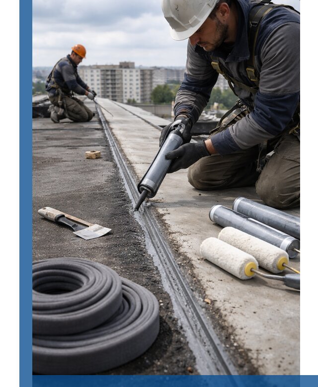 Герметизация швов кровли в Новокузнецке с гарантией герметичности