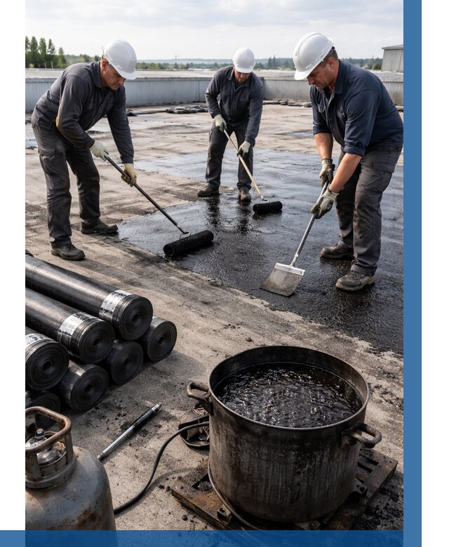 Гидроизоляция кровли мастикой в Новокузнецке от 616 р. | ВЫСОТНИК-Нвк