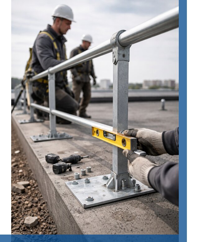 Монтаж кровельного ограждения в Новокузнецке от 1233 р. | ВЫСОТНИК-Нвк