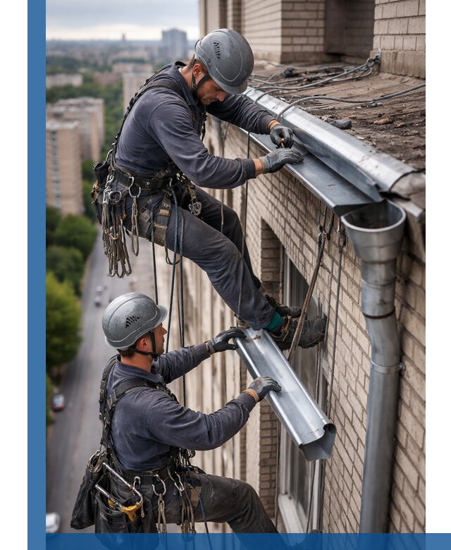 Ремонт водосточных желобов в Новокузнецке, быстро и качественно