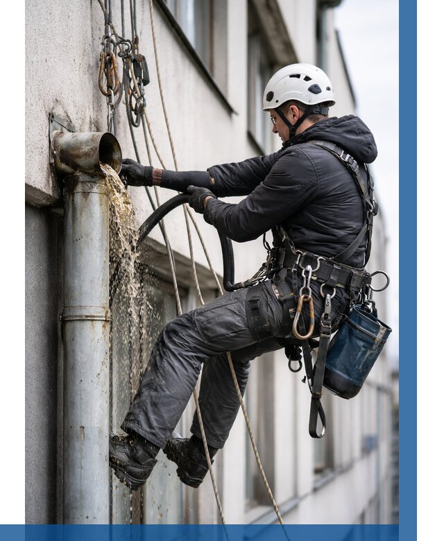 Прочистка водосточных труб в Новокузнецке от 3596 р. | ВЫСОТНИК-Нвк