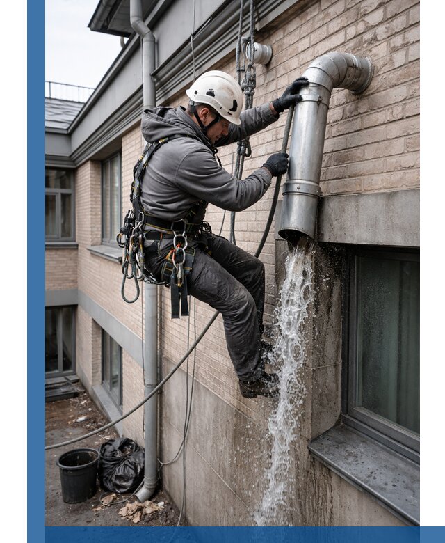 Профессиональная прочистка водосточных труб в Новокузнецке с гарантией