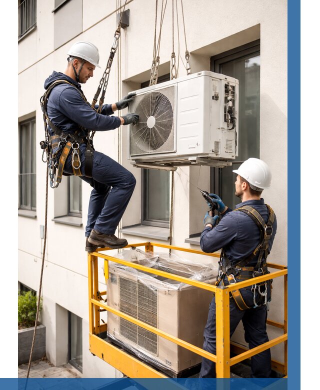 Демонтаж внешнего блока кондиционера в Новокузнецке от 3596 р. | ВЫСОТНИК-Нвк