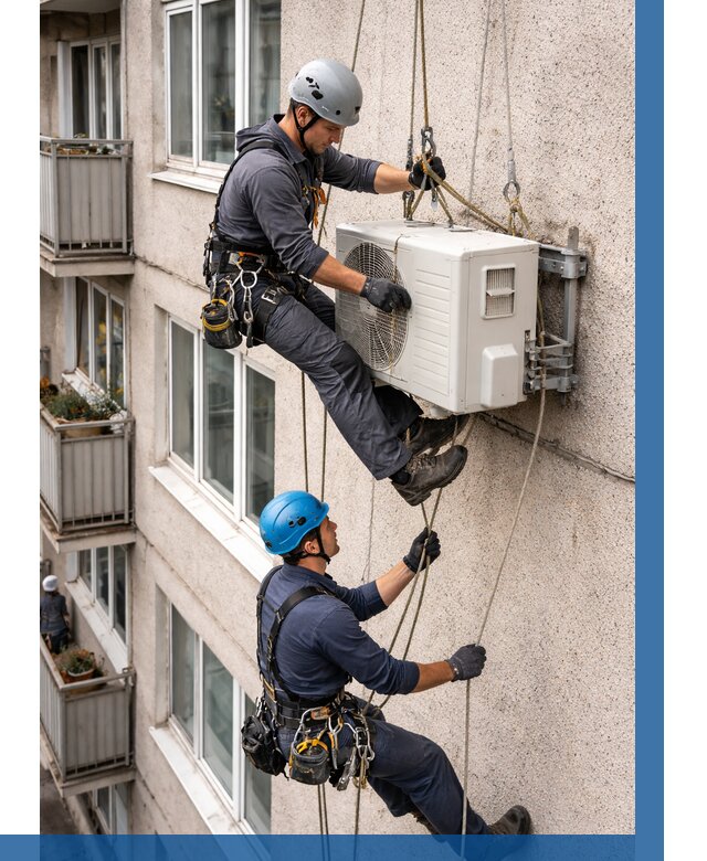 Перенос внешнего блока кондиционера в Новокузнецке от 9247 р.| ВЫСОТНИК-Нвк