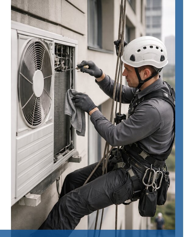 Обслуживание внешнего блока кондиционера в Новокузнецке от 2774 р.ВЫСОТНИК-Нвк