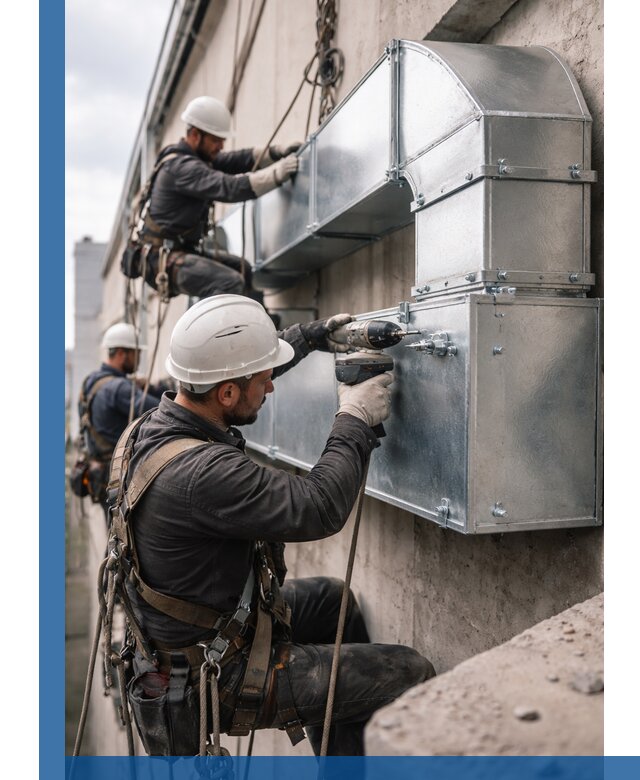 Профессиональный монтаж вентиляционных коробов в Новокузнецке под ключ