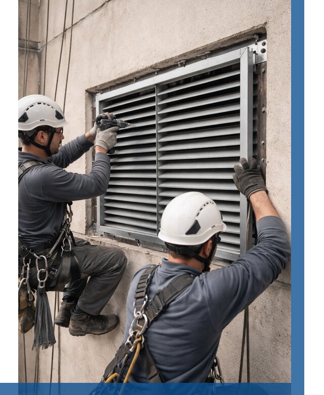 Монтаж вентиляционных решеток в Новокузнецке от 4623 р. | ВЫСОТНИК-Нвк