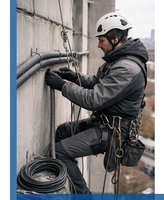 Профессиональный монтаж гофры для кабеля в Новокузнецке с гарантией