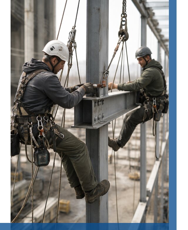 Монтаж металлоконструкций на высоте в Новокузнецке от 3596 р. | ВЫСОТНИК-Нвк