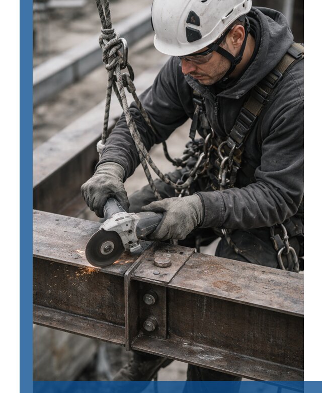 Резка металла на высоте в Новокузнецке для зданий и конструкций