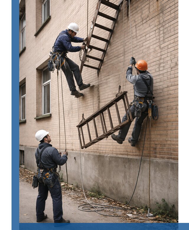 Демонтаж пожарной лестницы в Новокузнецке быстро и безопасно