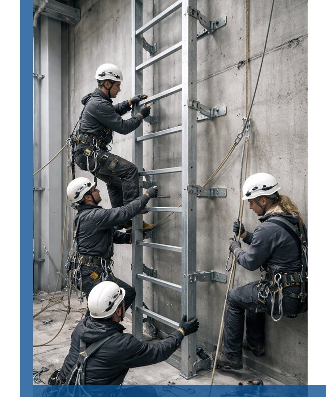 Монтаж металлических лестниц в Новокузнецке под ключ со гарантией