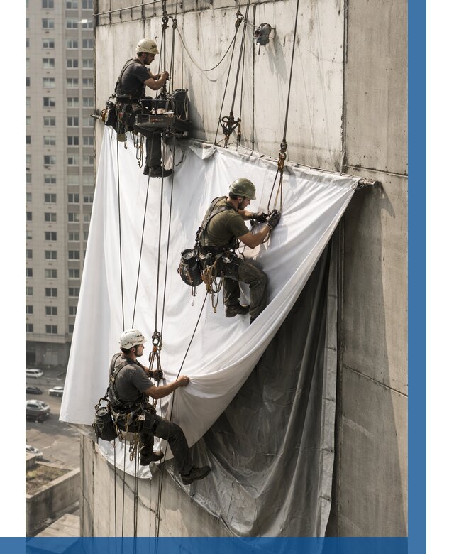 Замена баннерного полотна в Новокузнецке от 6678 р. | ВЫСОТНИК-Нвк—заказать