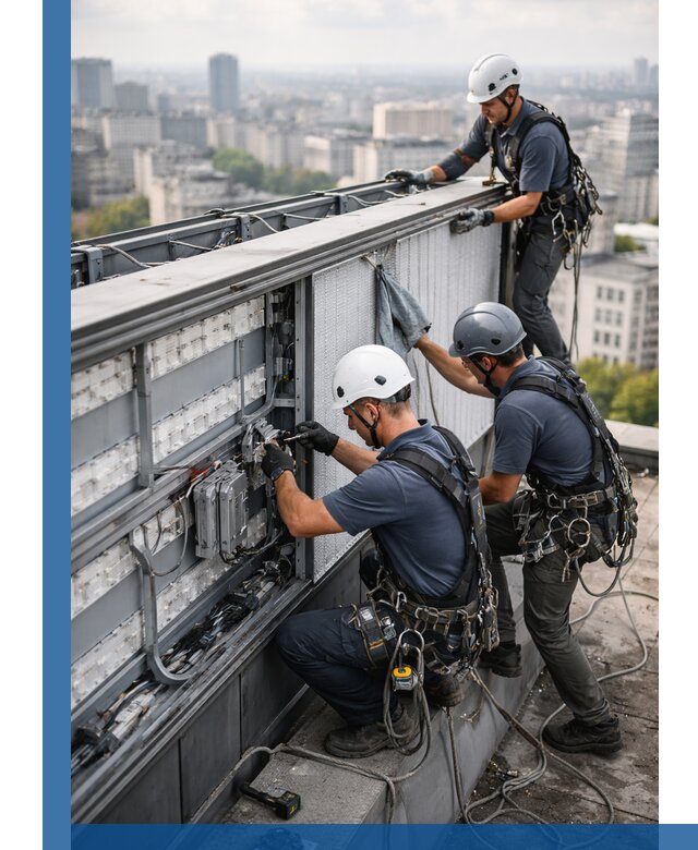 Профессиональное обслуживание крышной рекламы в Новокузнецке под ключ