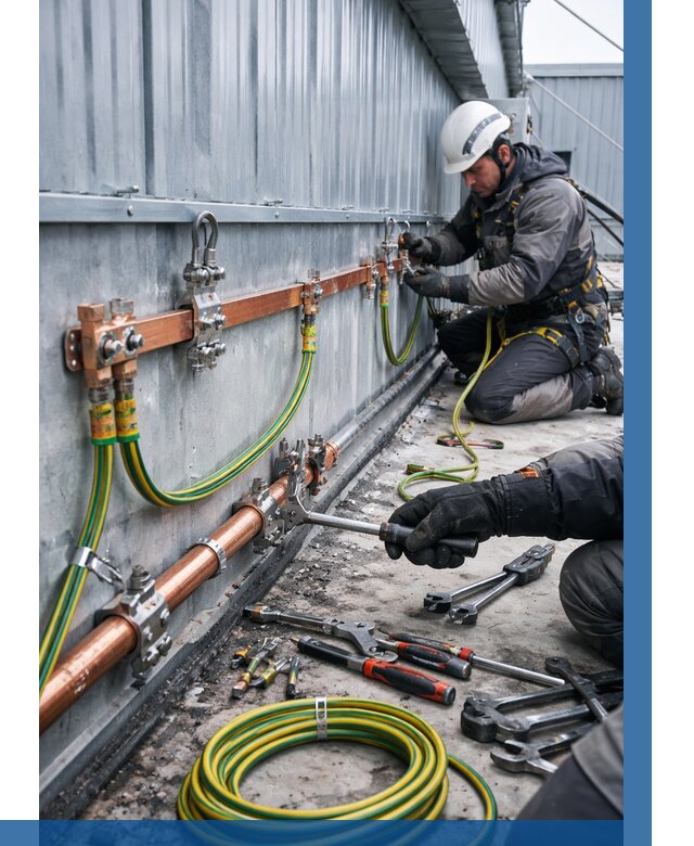 Монтаж заземления здания в Новокузнецке от 25685 р. | ВЫСОТНИК-Нвк