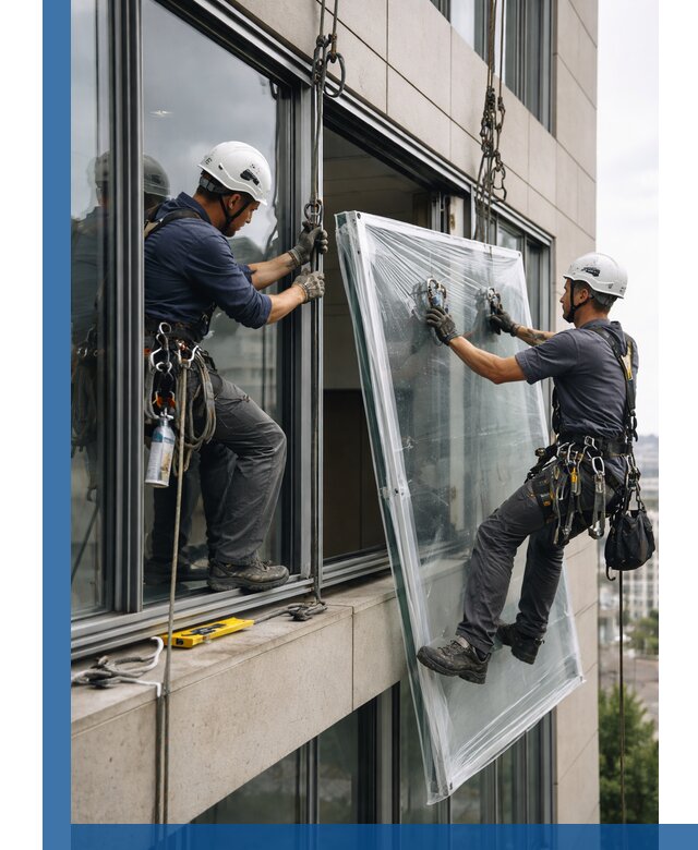 Профессиональная замена стекла в витраже в Новокузнецке с гарантией