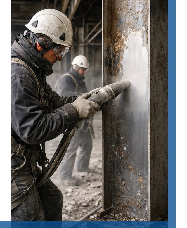 Удаление старой краски с металла в Новокузнецке от 462 р. | ВЫСОТНИК-Нвк