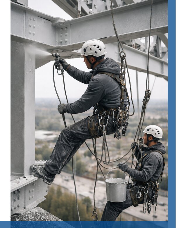 Покраска металлоконструкций на высоте в Новокузнецке 360 р |ВЫСОТНИК-Нвк