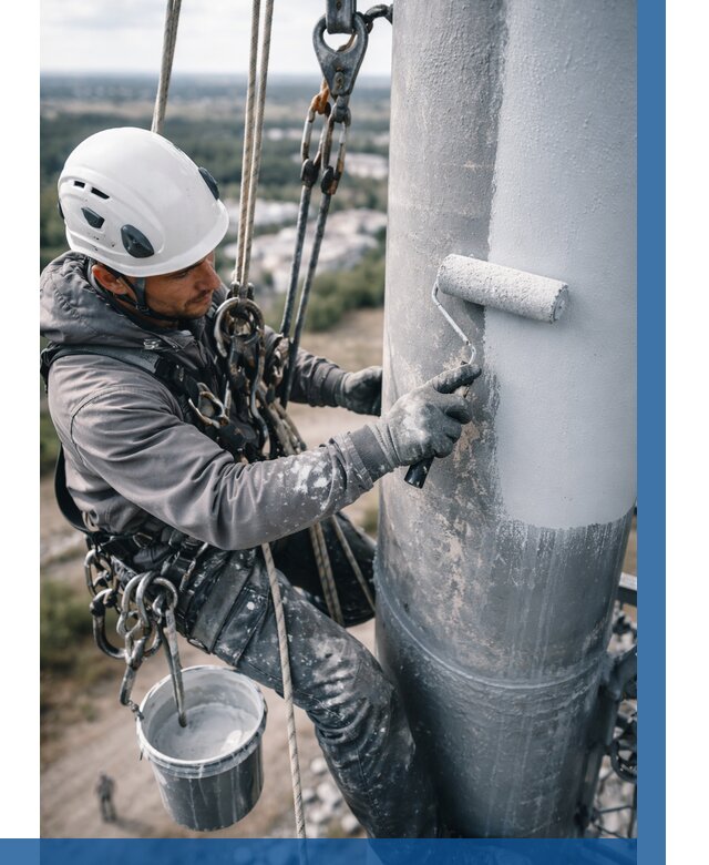 Покраска мачт связи под ключ в Новокузнецке от 873 р. | ВЫСОТНИК-Нвк