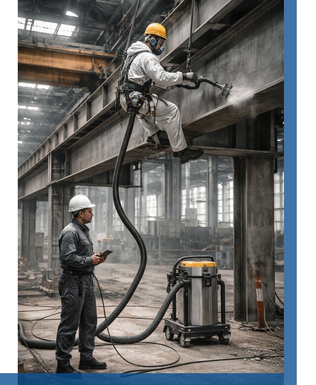 Обеспыливание конструкций в цехе в Новокузнецке от 4315 р. | ВЫСОТНИК-Нвк