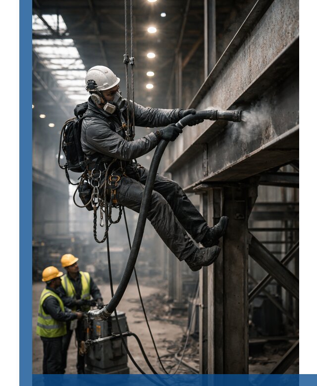 Обеспыливание конструкций в цехах промышленного производства в Новокузнецке