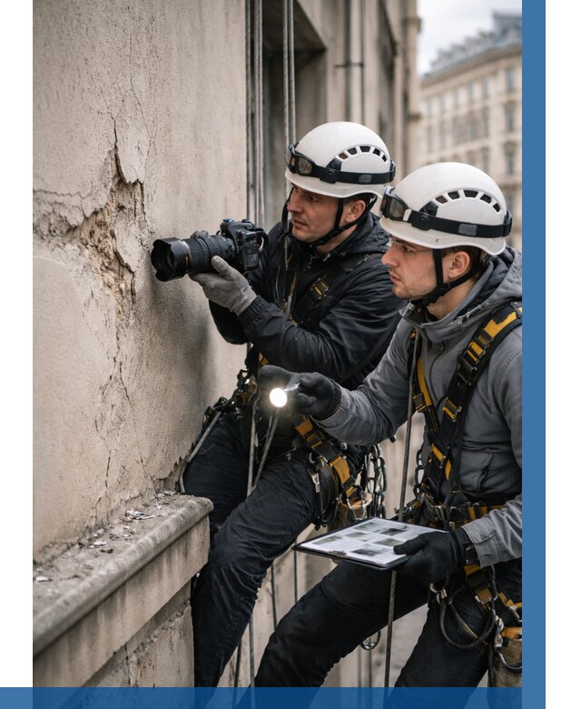 Фотофиксация дефектов фасада в Новокузнецке от 4623 р. | ВЫСОТНИК-Нвк