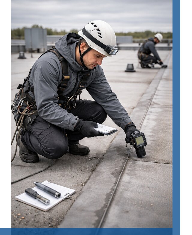 Обследование кровли на протечки в Новокузнецке от 4623 р. | ВЫСОТНИК-Нвк