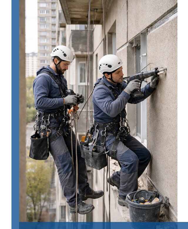 Промышленные альпинисты высотные работы и монтаж в Новокузнецке